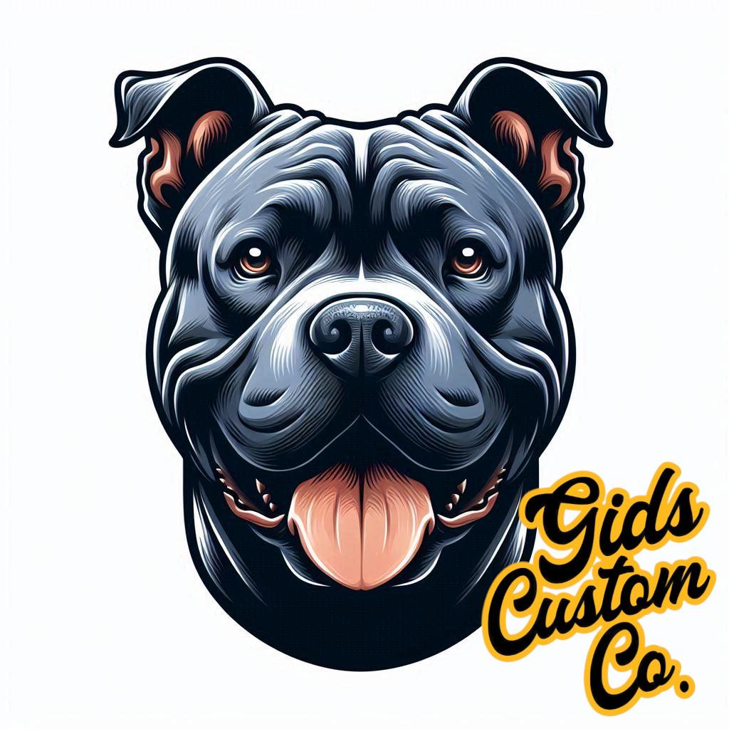 Bully Girl Branded Mugs, Perfect Gift for someone who love the British Pitbull. Put your own text on the mug! Choose from 6 images.
