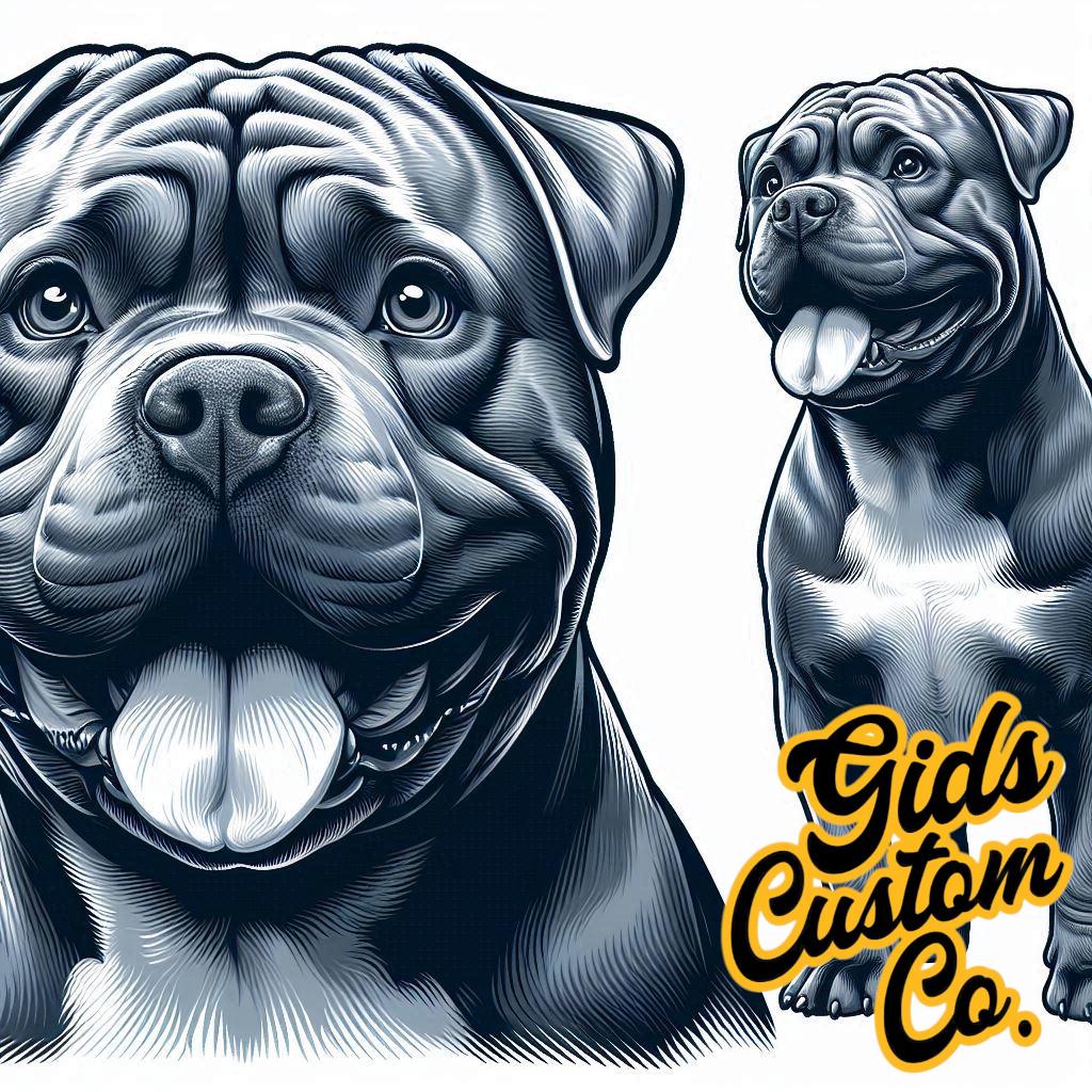 Bully Girl Branded Mugs, Perfect Gift for someone who love the British Pitbull. Put your own text on the mug! Choose from 6 images.