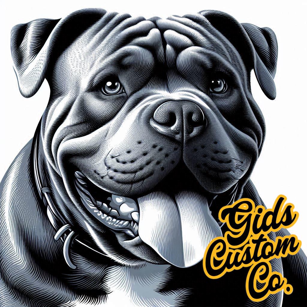 Bully Girl Branded Mugs, Perfect Gift for someone who love the British Pitbull. Put your own text on the mug! Choose from 6 images.
