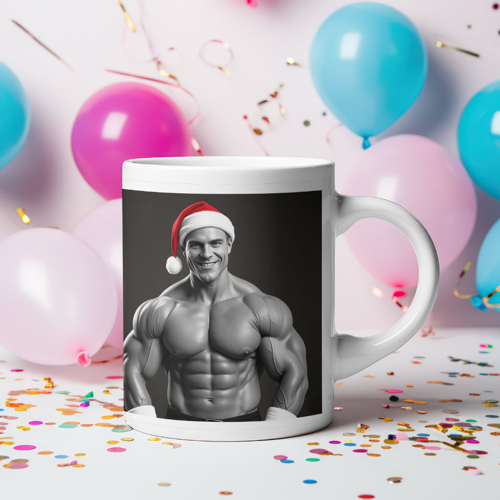 Hunky Christmas Mug. One for the Ladies! Various options available on the mug