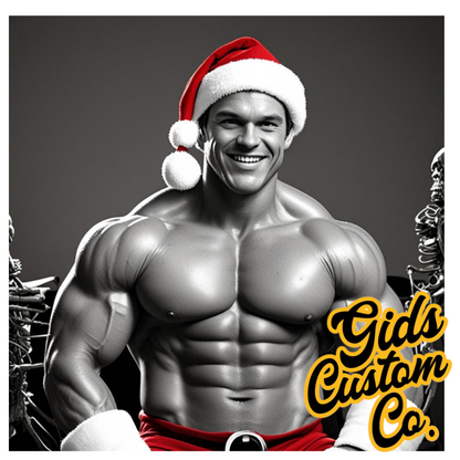 Hunky Santa Coasters For The Ladies. Fun Christmas Coasters Version 1