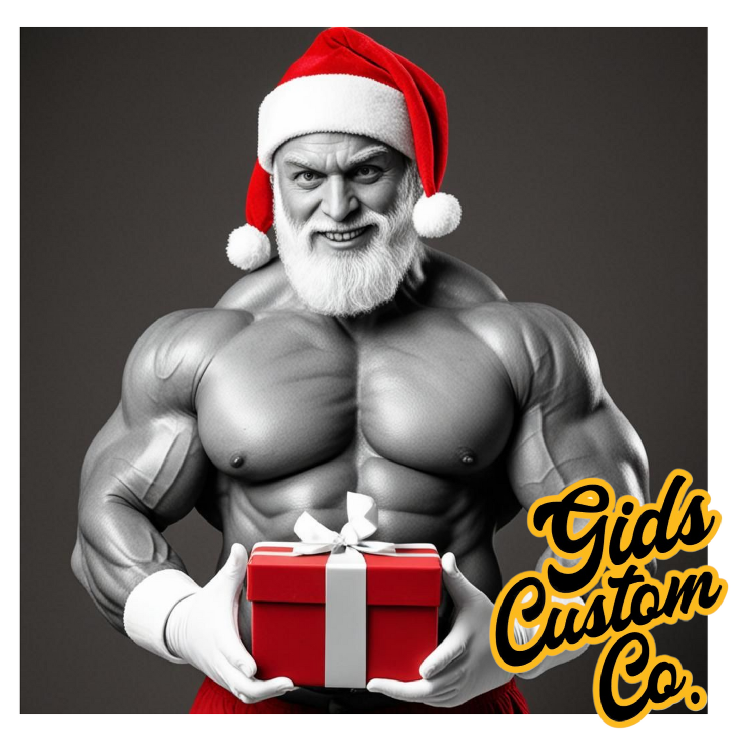 Hunky Santa Coasters For The Ladies. Fun Christmas Coasters Version 1