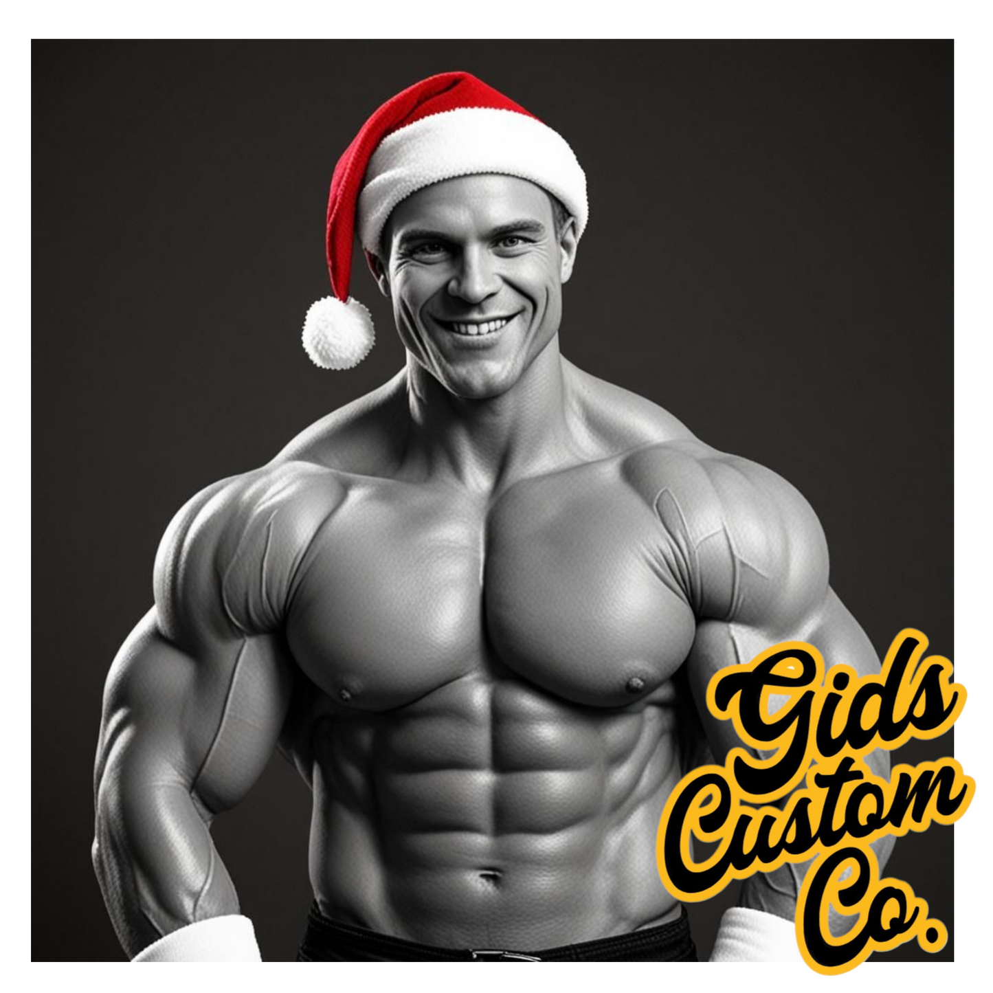 Hunky Santa Coasters For The Ladies. Fun Christmas Coasters Version 1