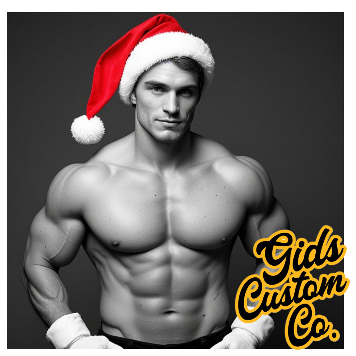 Hunky Santa Coasters For The Ladies. Fun Christmas Coasters Version 2