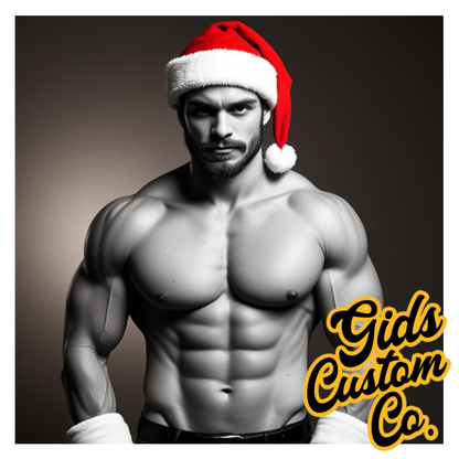 Hunky Santa Coasters For The Ladies. Fun Christmas Coasters Version 2