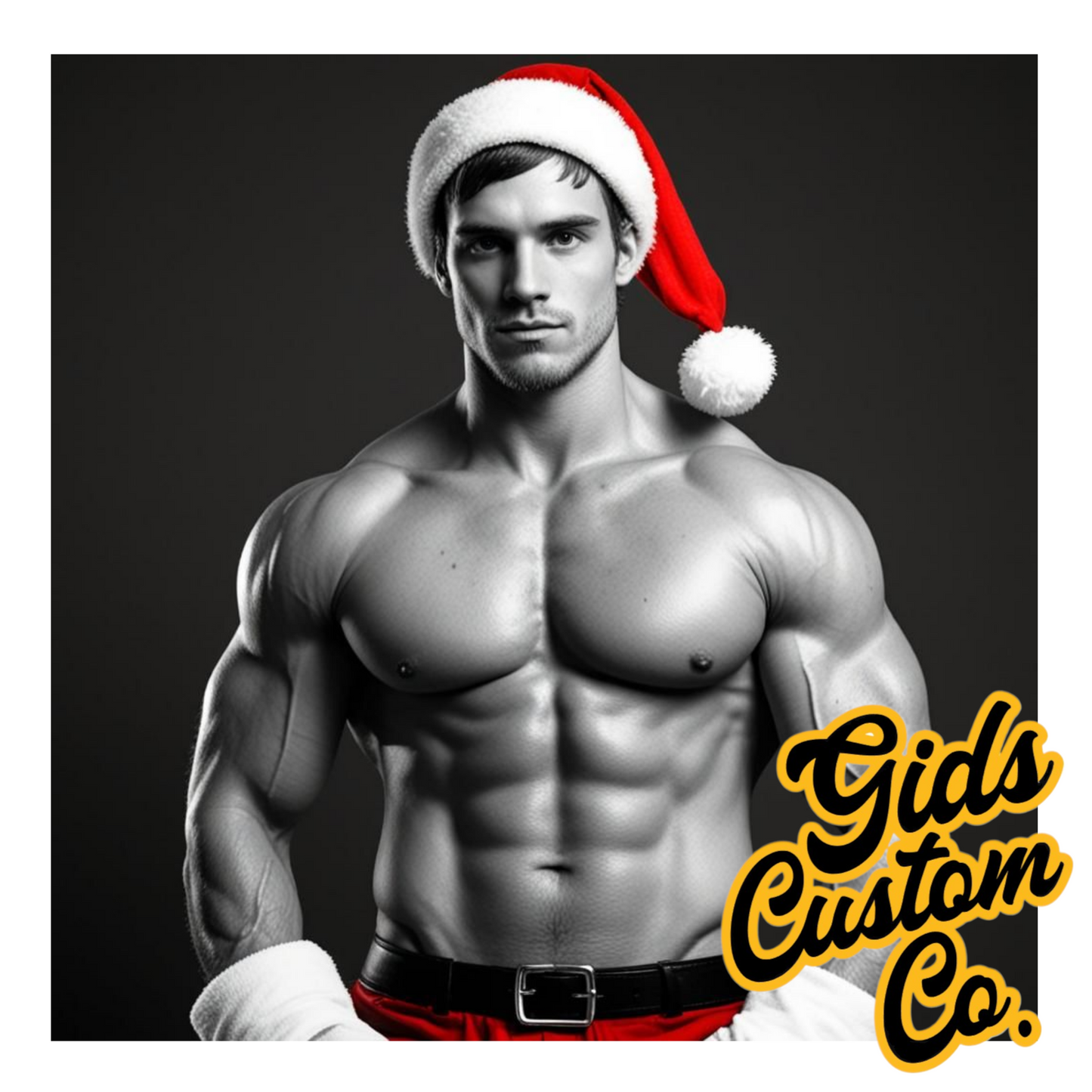 Hunky Santa Coasters For The Ladies. Fun Christmas Coasters Version 2