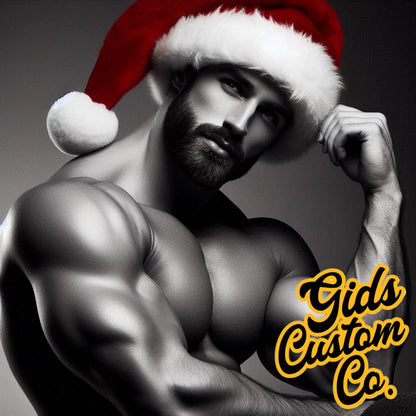 Hunky Santa Coasters For The Ladies. Fun Christmas Coasters Version 2