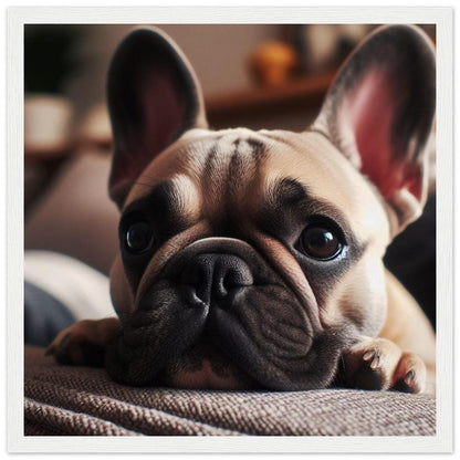 French Bulldog 5-Quality Matte Paper Wooden Framed Poster