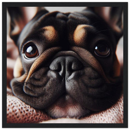 French Bulldog 3-Quality Matte Paper Wooden Framed Poster