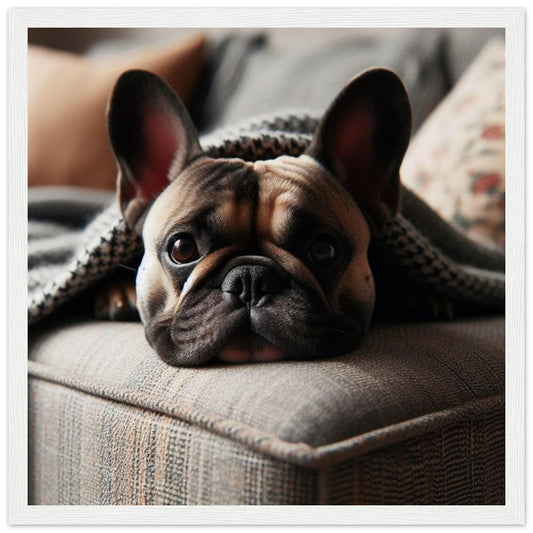 French Bulldog 2-Quality Matte Paper Wooden Framed Poster