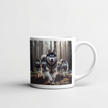 Cute Husky Mugs, Perfect Gift Idea for Chrstmas Gift or just for someone who loves the Husky breed! Choose from 6 images.