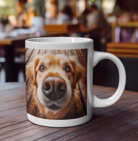 Cute Golden Retriever Mugs, Perfect Gift Idea for Chrstmas Gift or just for someone who loves the Golden Retriever! Choose from 9 images.