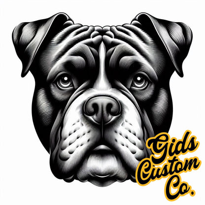 Bully Boy T shirt Mens Custom Design T shirt Sublimated Image. For All Lovers of The British Pitbull Breed. Choose from 8 images.