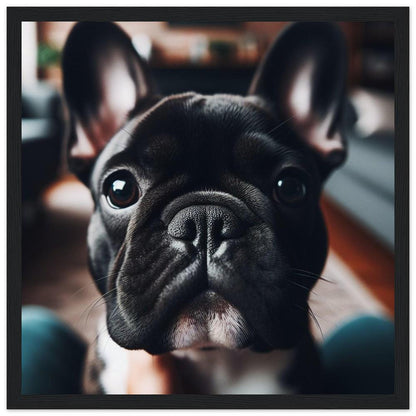 French Bulldog 7-Quality Matte Paper Wooden Framed Poster