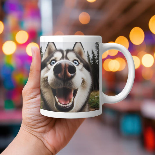 Cute Husky Mugs, Perfect Gift Idea for Chrstmas Gift or just for someone who loves the Husky breed! Choose from 9 images