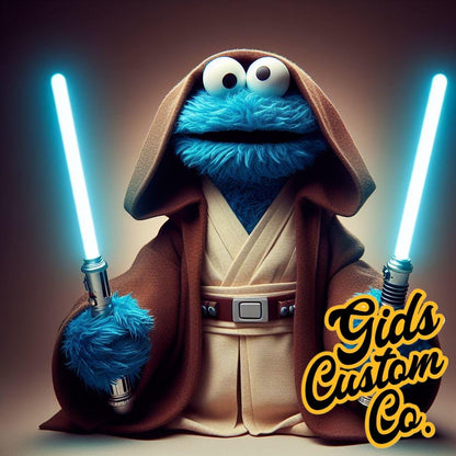 Cookie Monster Jedi Mugs, Perfect Gift Idea for Chrstmas Gift or just for someone who loves the Cookie Monster. Choose from 4 images.