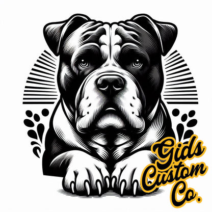 Bully Boy T shirt Mens Custom Design T shirt Sublimated Image. For All Lovers of The British Pitbull Breed. Choose from 8 images.